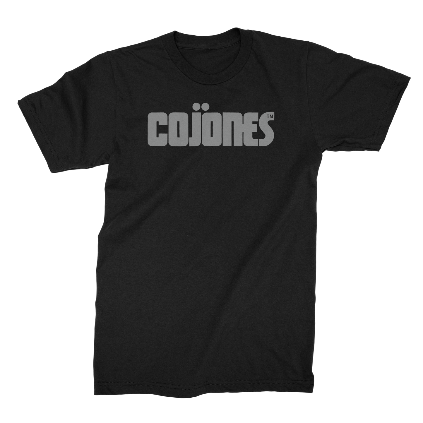 COJONES - Black Shirt / Grey Logo