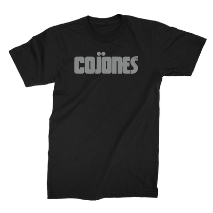COJONES - Black Shirt / Grey Logo