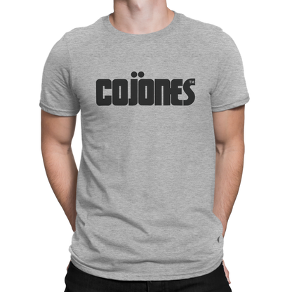 COJONES - Heather Grey Shirt / Black Logo