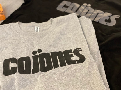 COJONES - Heather Grey Shirt / Black Logo